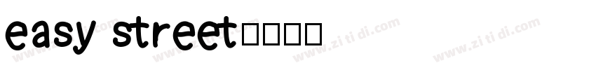 easy street字体转换